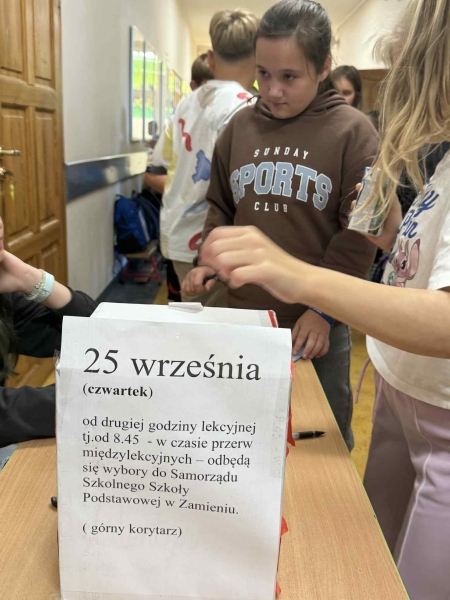 Wybory do Samorządu Uczniowskiego 2025/2026