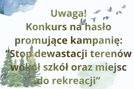 Stop dewastacji terenów wokół szkół oraz miejsc do rekreacji