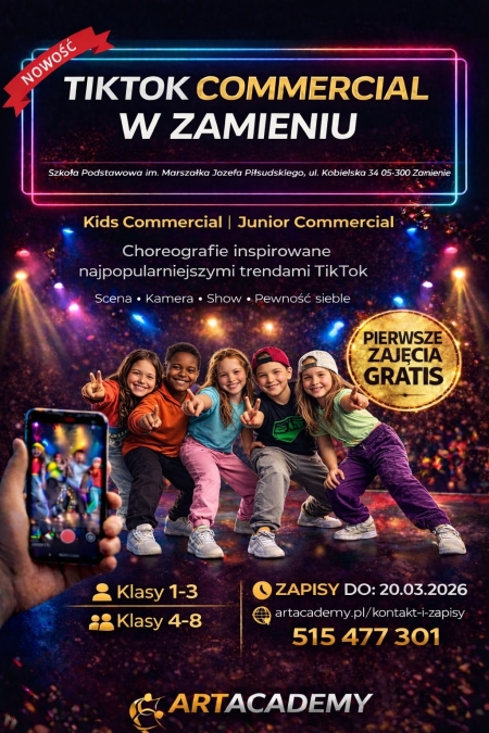 TIKTOK Commercial w Zamieniu